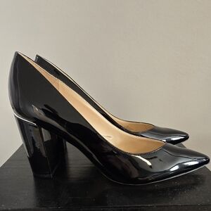 Marc Fisher Glossy Black Heels